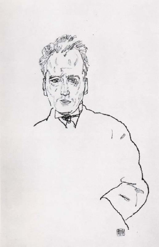 Egon Schiele Portrait of anton webern oil painting image